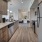 stainless steel fridge and dish washer - dining table with bench