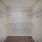Closet with storage shelves